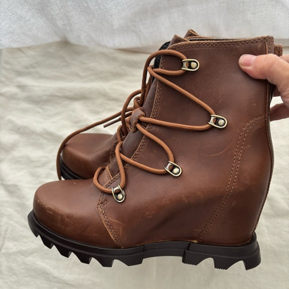 SOREL Joan Of Arctic Waterproof Wedge III Booties Sz 6 - Picture 7 of 10